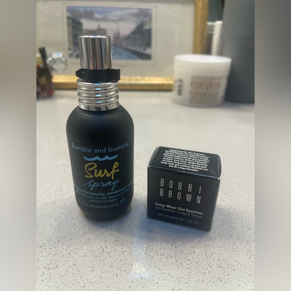 Bumble and bumble surf spray &Bobbi Brown long wear gel eyeliner caviar ink 27